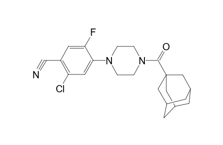 Benzonitrile, 2-chloro-5-fluoro-4-[4-(tricyclo[3.3.1.1(3,7)]dec-1-ylcarbonyl)-1-piperazinyl]-