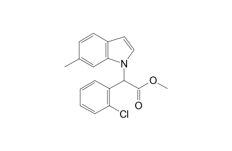 methyl 2-(2-chlorophenyl)-2-(6-methylindol-1-yl)acetate