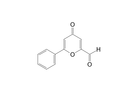 4-oxo-6-phenyl-4H-pyran-2-carboxaldehyde