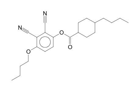 4-Butoxy-2,3-dicyanophenyl 4-butylcyclohexanecarboxylate