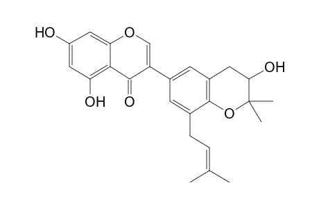 VOGELIN-G;5,7-DIHYDROXY-5'-(3-METHYLBUT-2-ENYL)-6''',6'''-DIMETHYL-5'''-HYDROXY-3',4'-PYRANOISOFLAVONE