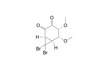 (1-alpha,4-alpha,5-alpha,6-alpha)-7,7-DIBROMO-4,5-DIMETHOXY-BICYCLO-[4.1.0]-HEPTANE-2,3-DIONE