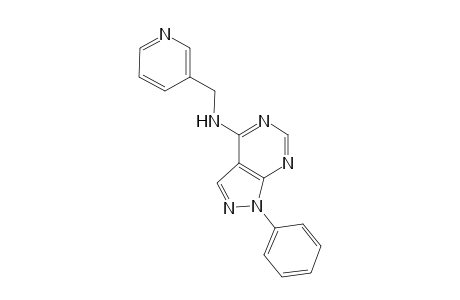 1H-pyrazolo[3,4-d]pyrimidin-4-amine, 1-phenyl-N-(3-pyridinylmethyl)-