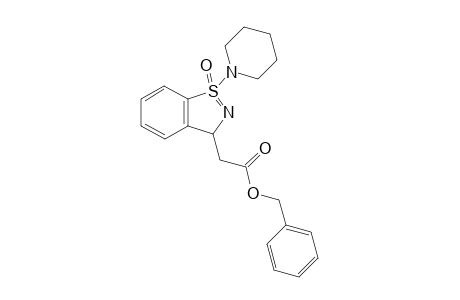 Benzyl 2-[1-oxido-1-(piperidin-1-yl)-3H-1.lambda.4-benzo[d]isothiazol-3-yl]acetate