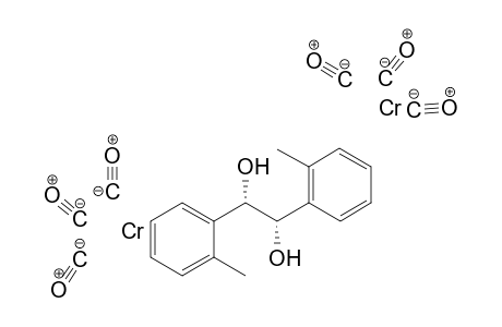 threo-1,2-Bis[tricarbonyl(o-methylbenzyl)chromium]-1,2-dihydroxyethane complex