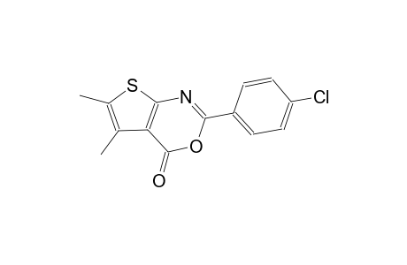 2-(4-chlorophenyl)-5,6-dimethyl-4H-thieno[2,3-d][1,3]oxazin-4-one