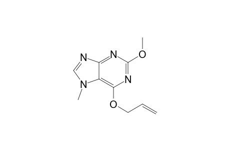 7H-Purine, 2-methoxy-7-methyl-6-(2-propenyloxy)-
