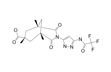 1,5,7-TRIMETHYL-2,4-DIOXO-3-[5-(2,2,2-TRIFLUOROACETYLAMINO)-2H-PYRAZOL-3-YL]-3-AZABICYCLO-[3.3.1]-NONANE-7-CARBOXYLIC-ACID