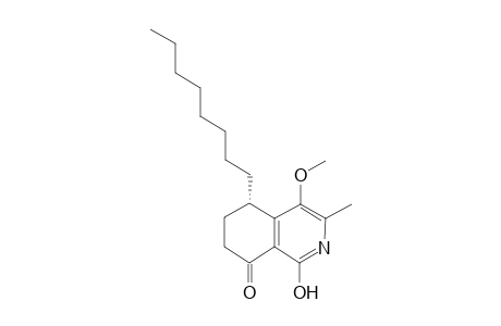 Antidesmone ((5S)-1-hydroxy-4-methoxy-3-methyl-5-octyl-5,6,7,8-tetrahydroisoquinoline-8-one)