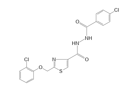 1-(p-chlorobenzoyl)-2-{{2-[(o-chlorophenoxy)methyl]-4-thiazolyl}carbonyl}hydrazine