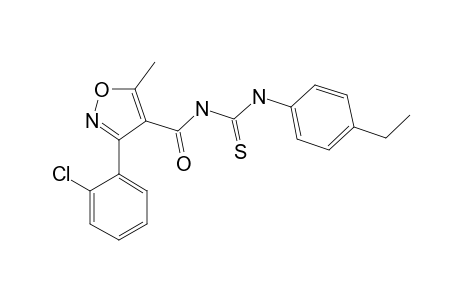1-{[3-(o-chlorophenyl)-5-methyl-4-isoxazolyl]carbonyl}-3-(p-ethylphenyl)-2-thiourea