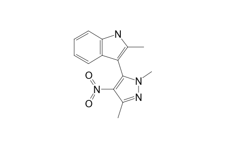 3-(1,3-Dimethyl-4-nitropyrazol-5-yl)-2-methylindole