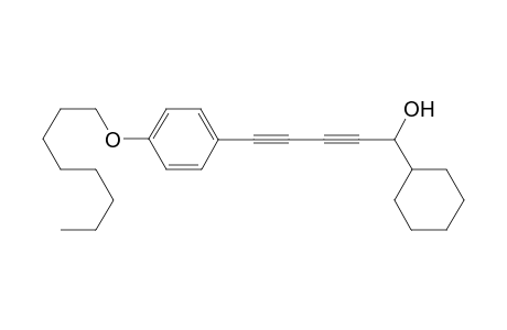 1-Cyclohexyl-5-(4-(octyloxy)phenyl)penta-2,4-diyn-1-ol