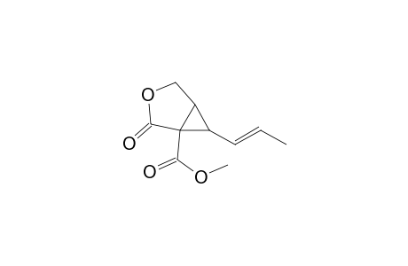 3-Oxabicyclo[3.1.0]hexane-1-carboxylic acid, 2-oxo-6-(1-propenyl)-, methyl ester