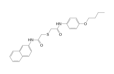 N-(4-butoxyphenyl)-2-[2-(2-naphthylamino)-2-oxo-ethyl]sulfanyl-acetamide