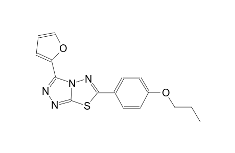 [1,2,4]triazolo[3,4-b][1,3,4]thiadiazole, 3-(2-furanyl)-6-(4-propoxyphenyl)-