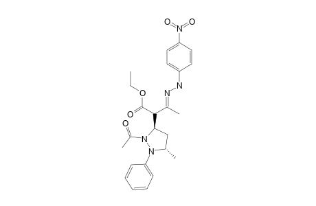 (PARA-NITROPHENYL)-HYDRAZONE_OF_ALPHA-(1-ACETYL-2-PHENYL-3-METHYL-5-PYRAZOLIDINYL)-ACETOACETIC_ESTER;DIASTEREOMER_1