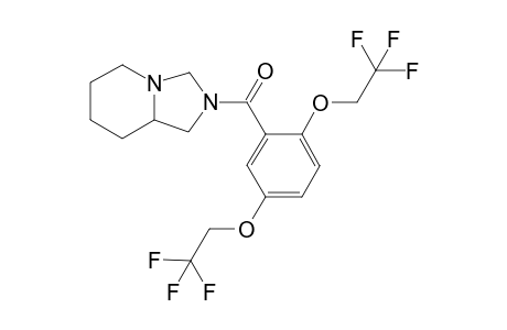 8-[2',5'-bis(2,2,2-trifluoroethoxy)benzoyl]-1,8-diazabicyclo[4.3.0] nonane / flecainide-(M+12)-artifact