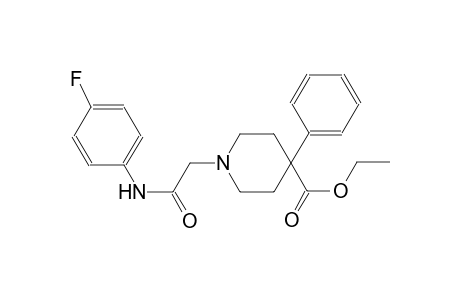 1-[2-(4-Fluoroanilino)-2-keto-ethyl]-4-phenyl-isonipecotic acid ethyl ester