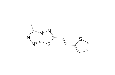 [1,2,4]triazolo[3,4-b][1,3,4]thiadiazole, 3-methyl-6-[(E)-2-(2-thienyl)ethenyl]-