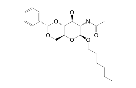 1-HEXYL-2-ACETAMIDO-4,6-O-BENZYLIDENE-2-DEOXY-BETA-D-GLUCOPYRANOSIDE