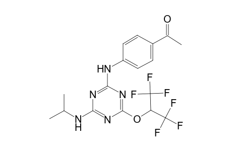 1-[4-((4-(Isopropylamino)-6-[2,2,2-trifluoro-1-(trifluoromethyl)ethoxy]-1,3,5-triazin-2-yl)amino)phenyl]ethanone