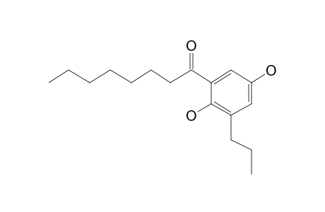 1-Octanone, 1-(2,5-dihydroxy-3-propylphenyl)-