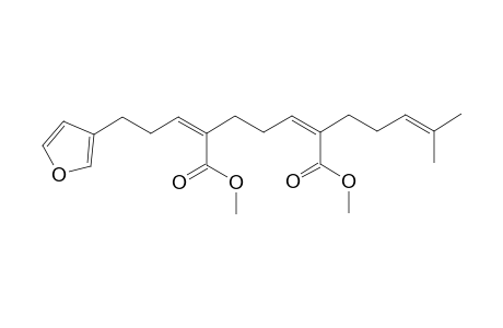 (2Z,6Z)-dimethyl 6-(3-(furan-3-yl)propylidene)-2-(4-methylpent-3-en-1-yl)hept-2-enedioate