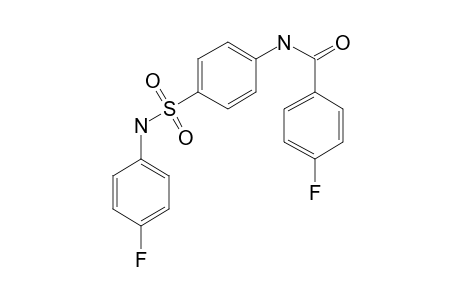 Benzamide, 4-fluoro-N-[4-(4-fluorophenylsulfamoyl)phenyl]-