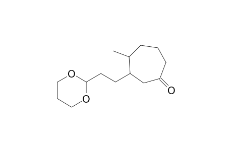 4-Methyl-3-(3-trimethylenedioxy-propyl)-cycloheptanone