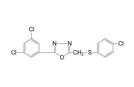 2-{[(p-chlorophenyl)thio]methyl}-5-(3,5-dichlorophenyl)-1,3,4-oxadiazole