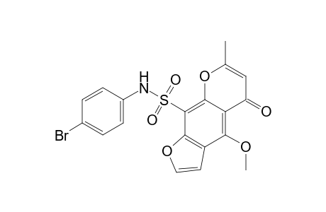 N-(4-BROMO-PHENYL)-4-METHOXY-7-METHYL-5-OXO-5H-FURO-[3.2-G]-[1]-BENZOPYRAN-9-SULFONAMIDE