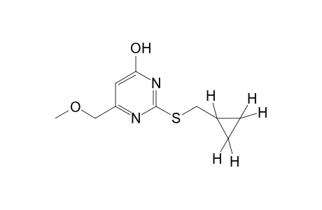 2-[(cyclopropylmethyl)thio]-6-(methoxymethyl)-4(3H)-pyrimidinone