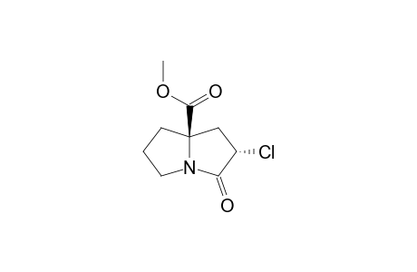 trans-Methyl (2S*,7aR*)-2-Chloro-3-oxotetrahydro-1H-pyrrolizine-7a(5H)-carboxylate