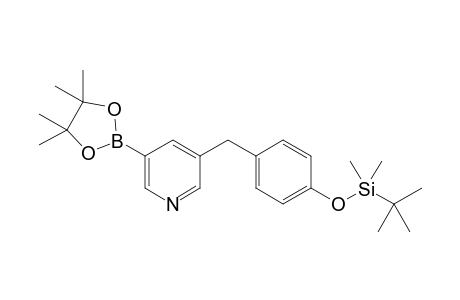 3-(4-((tert-Butyldimethylsilyl)oxy)benzyl)-5-(4,4,5,5-tetramethyl-1,3,2-dioxaborolan-2-yl)pyridine