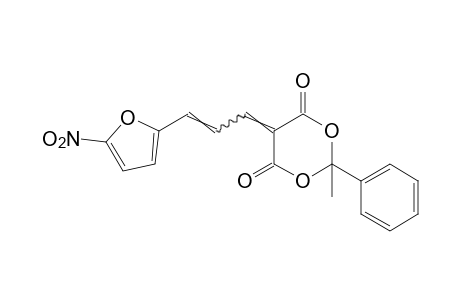 2-methyl-5-[3-(5-nitro-2-furyl)allylidene]-2-phenyl-m-dioxane-4,6-dione