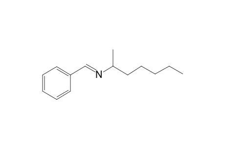 2-Heptanamine, N-(phenylmethylene)-