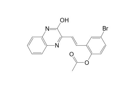 2-quinoxalinol, 3-[(E)-2-[2-(acetyloxy)-5-bromophenyl]ethenyl]-