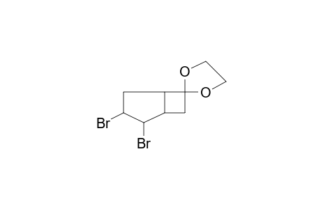 Bicyclo[3.2.0]heptan-6-one, 2,3-dibromo-, ethylene acetal