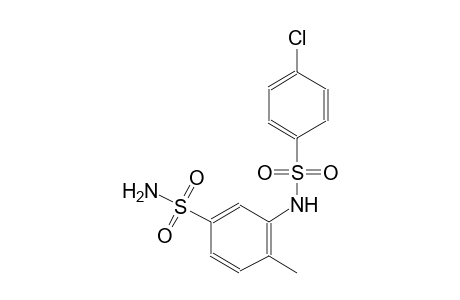 benzenesulfonamide, 3-[[(4-chlorophenyl)sulfonyl]amino]-4-methyl-