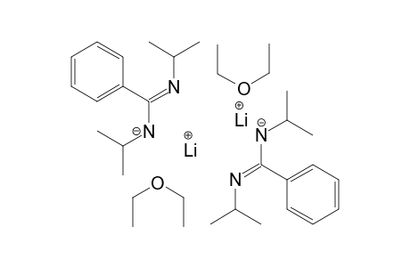 Dilithium(I) diethoxyethane bis(isopropyl-[(E)-N-isopropyl-C-phenylcarbonimidoyl]azanide)