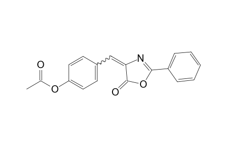 4-(p-hydroxybenzylidene)-2-phenyl-2-oxazolin-5-one, acetate(ester)