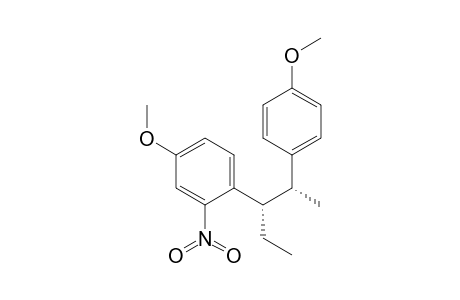 (2R*,3S*)-2-(4-Methoxyphenyl)-3-(2-nitro-4-methoxyphenyl)pentane