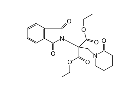 1,3-dioxo-alpha-[(2-oxopiperidino)methyl]-2-isoindolinemalonic acid, diethyl ester