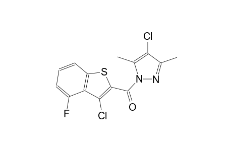 4-chloro-1-[(3-chloro-4-fluoro-1-benzothien-2-yl)carbonyl]-3,5-dimethyl-1H-pyrazole