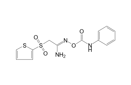 O-(phenylcarbamoyl)-2-[(2-thienyl)sulfonyl]acetamidoxime