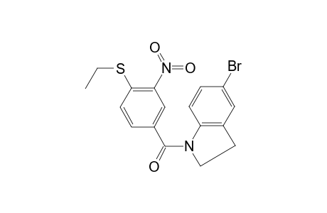 1H-indole, 5-bromo-1-[4-(ethylthio)-3-nitrobenzoyl]-2,3-dihydro-