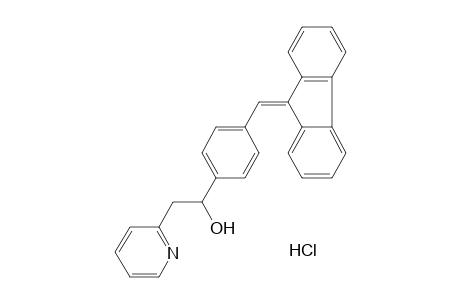 alpha-(alpha-fluoren-9-ylidene-p-tolyl)-2-pyridineethanol, hydrochloride