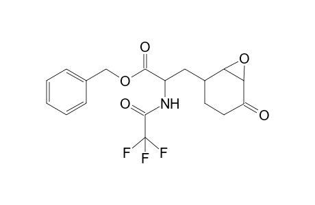 benzyl (aRS,1RS(1SR),2RS(2SR),6RS(6SR))-5-oxo-a-trifluoroacetylamino-7-oxabicyclo[4.1.0]heptane-2-propanoate (minor diastereomer)