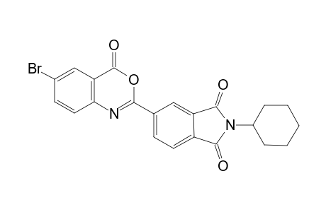 5-(6-Bromo-4-oxo-4H-3,1-benzoxazin-2-yl)-2-cyclohexyl-1H-isoindole-1,3(2H)-dione